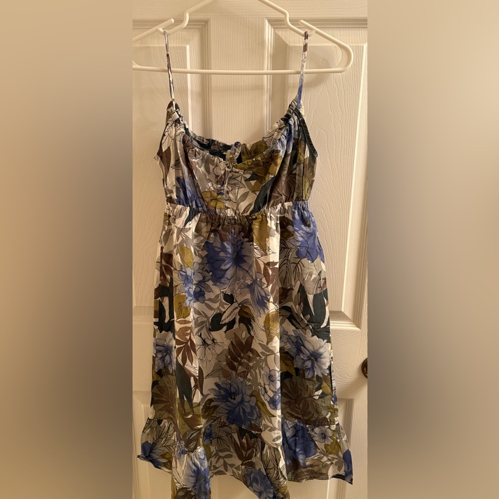 United Colors Of Benetton Floral Dress with Spaghetti Straps